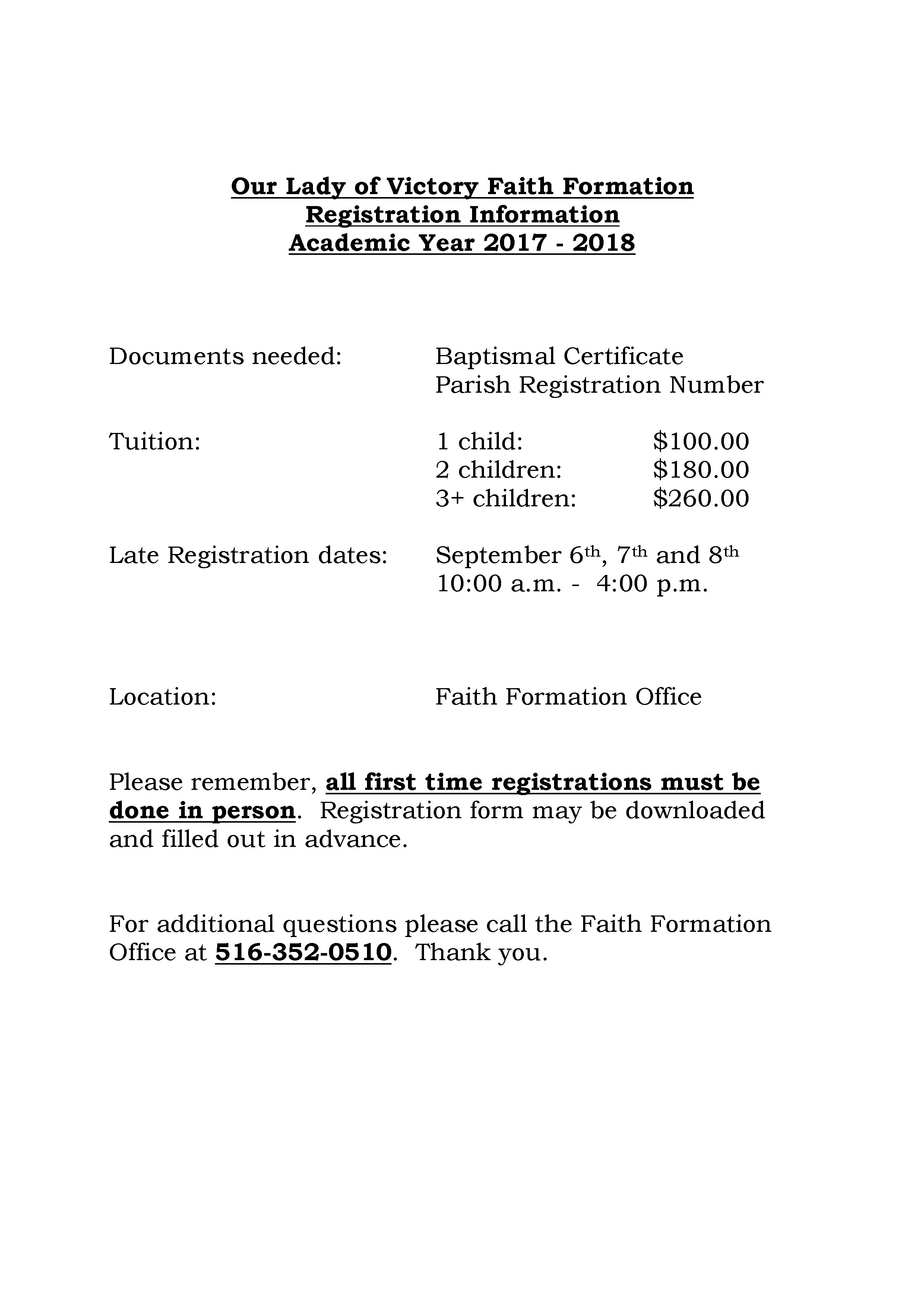 General registration information sheet for website 2017 late